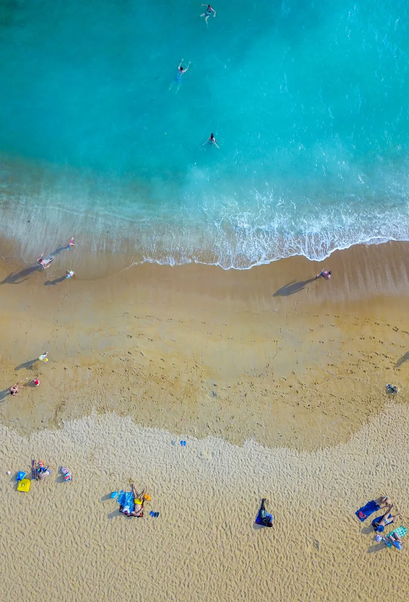 Unawatuna, Strand in Sri Lanka